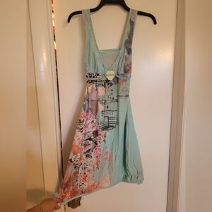 Floral Print Sleeveless Dress